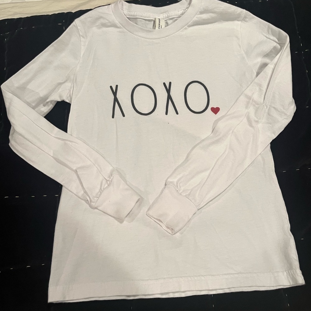 Bella Canvas White Airlume Jersey Valentines Tee